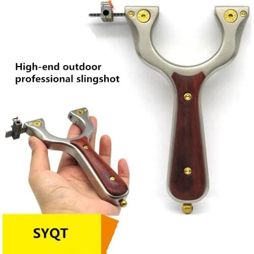 Slingshot Stainless Steel Rubber Band Sights Slingshot Technology Wood New Outdoor Hunting Shooting Slingshot Toys For Children