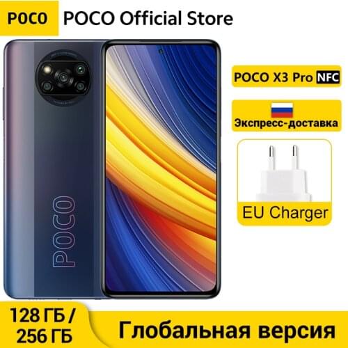 Global Version POCO X3 Pro 128GB/256GB Snapdragon 860 Smartphone 6.67" 120Hz DotDisplay Quad AI Camera 33W Charge NFC 5160mAh