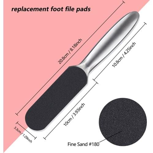 80/180 Grit Replacement Files Sanding Sandpaper Foot-File-Replace Callus-Remover Pedicure Foot-Care-Tool Pro Scrubber 20pcs/lot