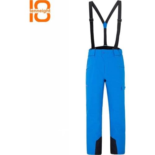 TENNEIGHT Winter Ski Pants Men thick Warm Waterproof Outdoor Sports Skiing Snowboard pants Snow Trousers Detachable Suspenders