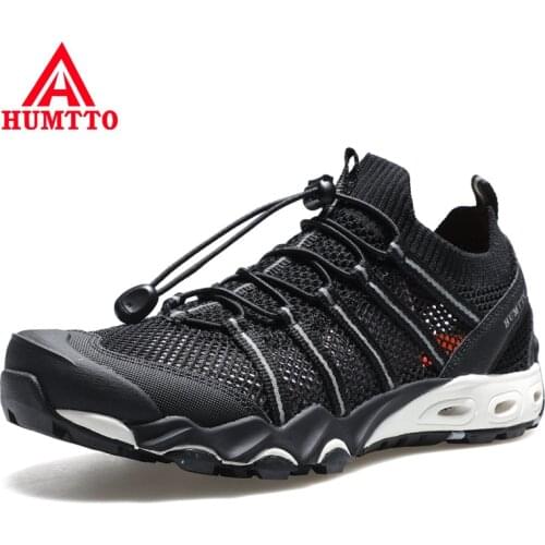 HUMTTO Summer Men Shoes Non-leather Casual Shoes for Mens Trainers New Fashion Luxury Designer Black Sport Man Quick Dry Loafers