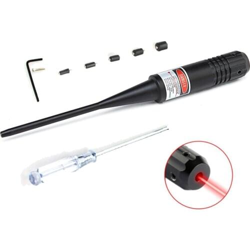 Outdoor Hunting Red Laser Bore Sight Collimator Boresighter For 0.22 to 0.50 Handguns Rifles Sights and Riflescopes