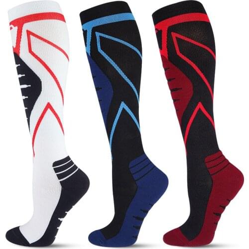 Unisex Compression Stockings Cycling Socks Fit For Edema, Diabetes, Varicose Veins, Running Marathon Socks