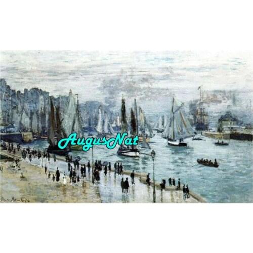 Scenery diamond painting monet diamand embroidery sailing boats stickers diamant dots puzzle picture diamant mosaic poster gift