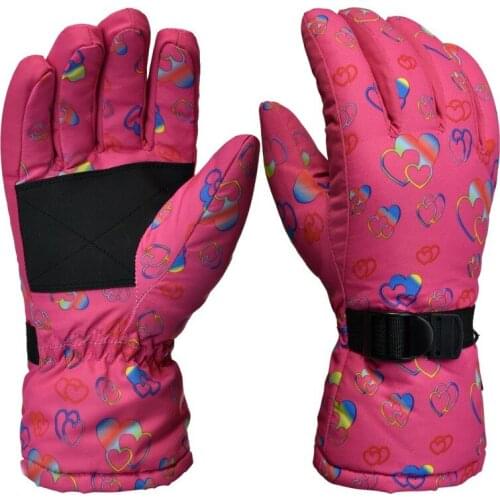 Winter Warm Womens Ski Gloves Windproof Waterproof Snow Snowboard Gloves Antislip Outdoor Sports Skiing Thermal Gloves