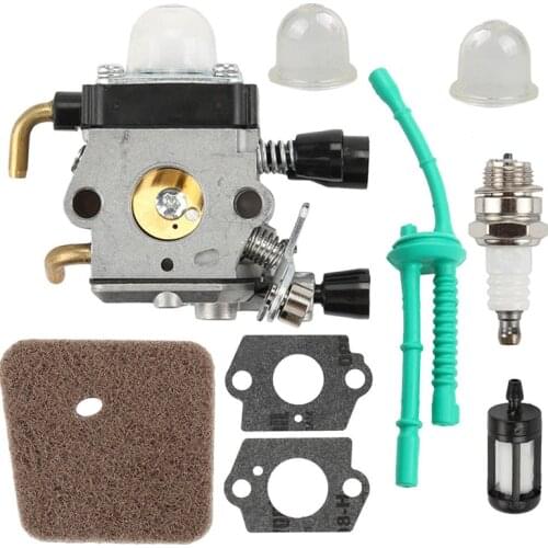 1 Set of Carburetor Kit replacement accessory part suitable For STIHL FS38 FS45 FS46 FS55 KM55 FS85 Air Fuel Filter Gasket Carb
