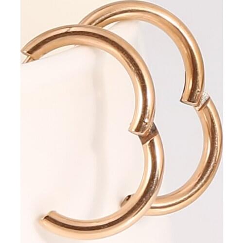 1 Pair Fashion Women Girl Round Circle Small Ear Stud Earring Punk Hip-hop Earrings Jewelry Wedding Gifts 3 Size