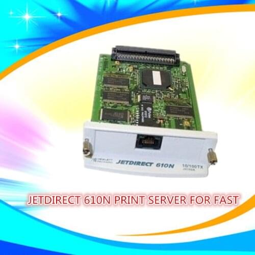 100% test well Pulled out ORIGINALJETDIRECT 610N PRINT SERVER FOR FAST J4169A network card