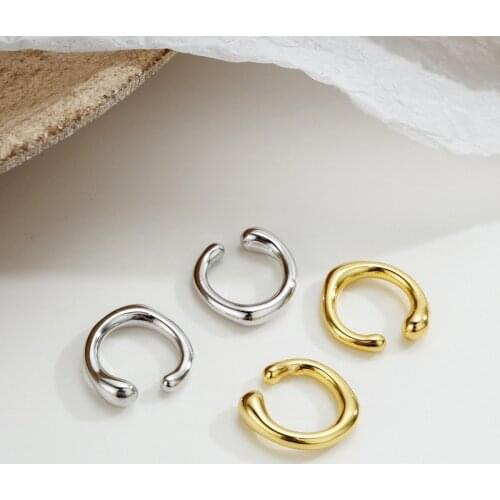 2021 New Trend Hip Hop Rock Earclip Simple Geometry Punk Earrings Wedding Party For Women Fashion Jewelry Gifts