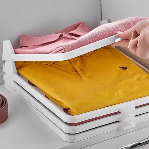 5/10 Pcs Wardrobe T-Shirt Clothes Folder Separator Rack Board Convenient Short Shirt Organizer Multi-Functional Storage Separate