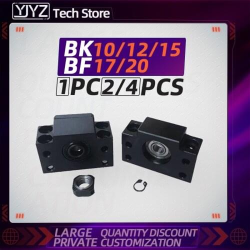 Free shipping Support Unit Set Professional BKBF10 12 15 17 20 for ball screw one set Premium CNC Parts High Accuracy supported