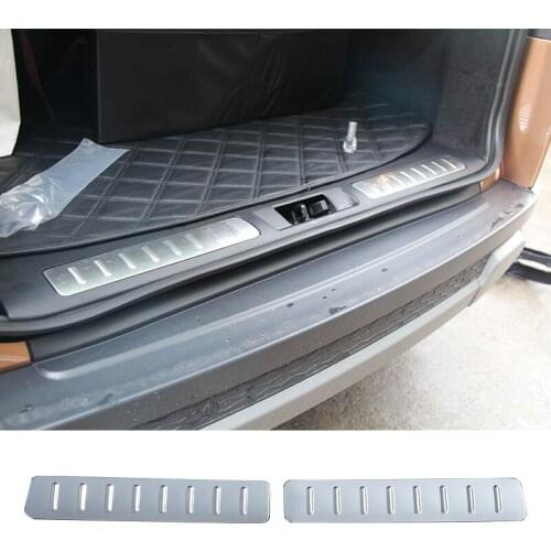 For Land Rover Range Rover Evoque 2012-2018 stainless steel rear door bumper inner door sill protection plate car accessories