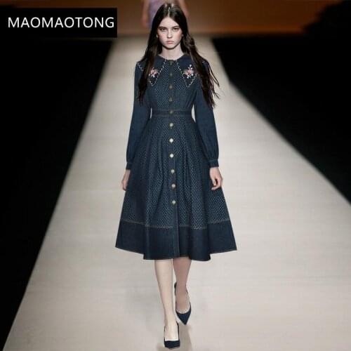 Модные джинсовые платья ILYBOOJUN China At AliExpress