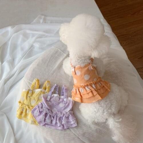 2021 Summer Dog Skirt Short Type Pet Dress Cat Yorkshire Chihuahua Summer Clothing Puppy Costume Apparel Small Dog Clothes Tutu