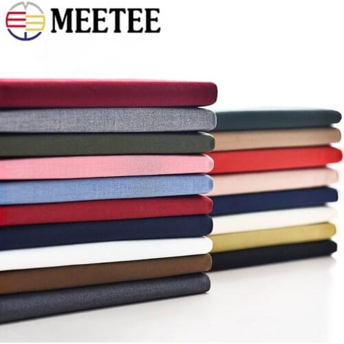 Meetee 50/100X150cm Solid Color Suit Fabric Shrink-Resistant Men Business Attire Uniform Fabric DIY Garment Sewing Cloth FA046