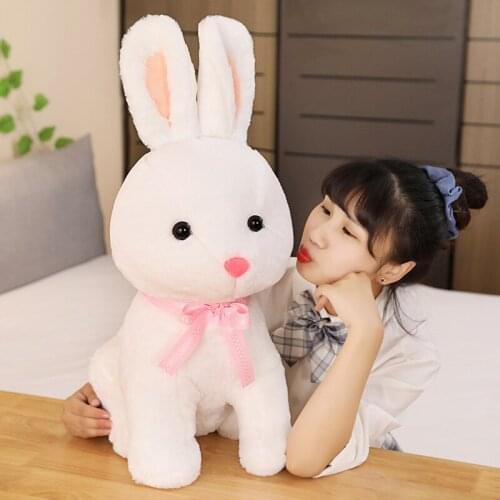 Soft Cartoon Big Ear Rabbit Plush Toy Cute Bunny Doll Stuffed Animal Lovely Toys Sleep Appease Pillow Girl Kids Birthday Gift