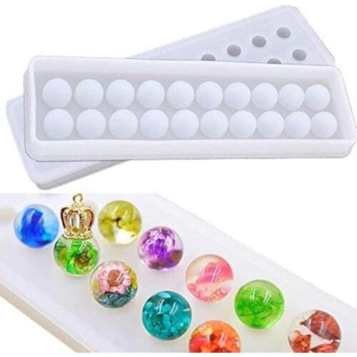 Silicone Mold Set Pendant Mold For Diy Necklace Bracelet Jewelry Making Craft - 20 Cavities