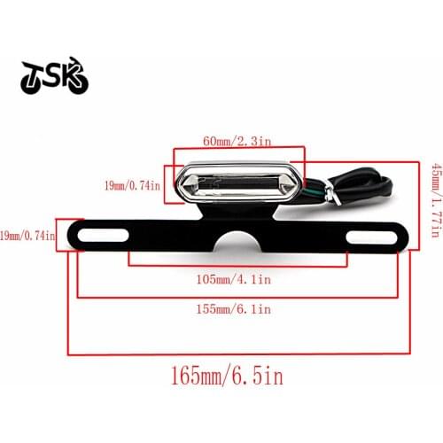 License Plate LED Light MOTO For HONDA CBR 125 250R 500R 650F 600 900RR Universal Motorcycle Accessories