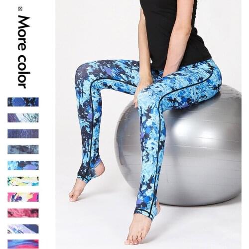 New Digital Printing Fashion & Sports Yoga Pants Womens Sports Running Fitness Clothes
