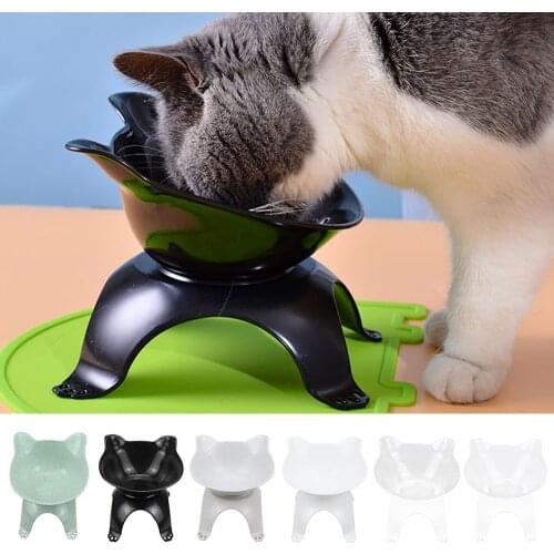 Elevated Bowls For Cats Durable Single Double Cat dog Bowls Raised Stand Cat Feeding & Watering Supplies Dog Feeder Pet Supplies