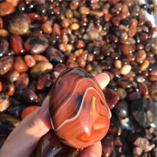 Natural Polished Banded Agate Crystal Madagascar Healing