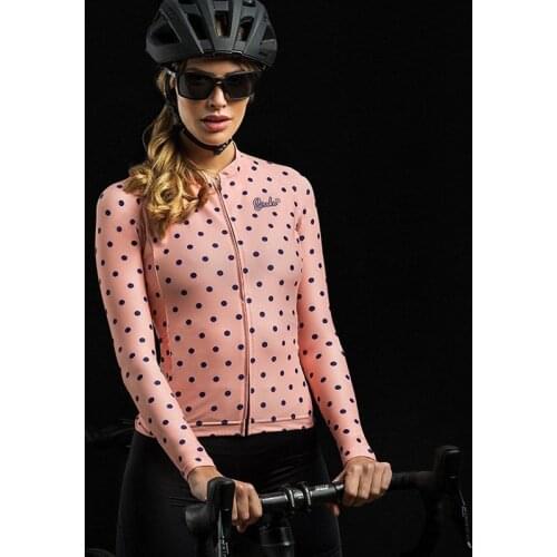 Pink Cycling Jersey Long Sleeve Women Thin Racing Mtb Bike Wear Clothing Maillot Ciclismo Mujer Siroko