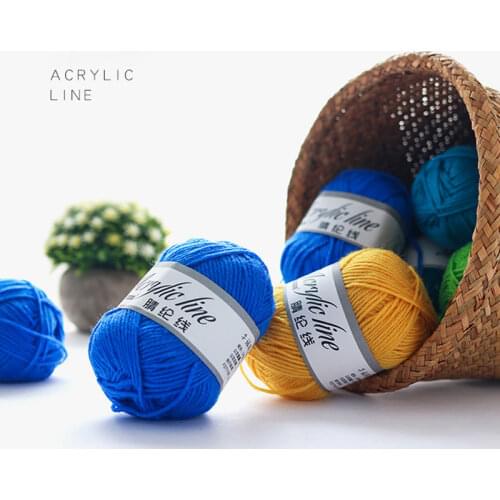 50Grams/Ball Acrylic Wool yarn Soft Thread handmade DIY Knitting doll Baby Sweater Hat Knitted Kids AdultScarf Blanket Warm