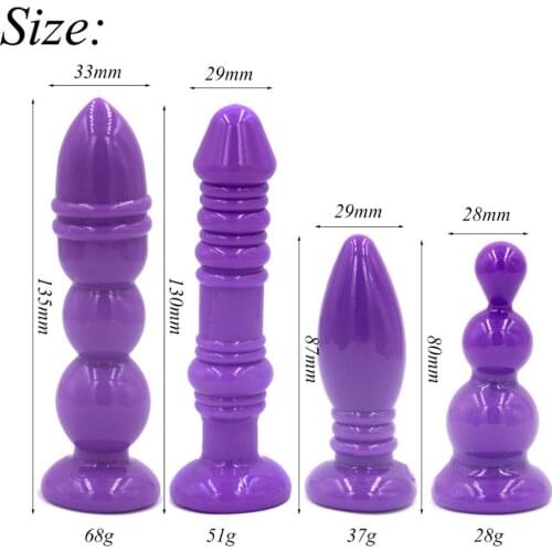 Silicone Anal Dildo No Vibrator Male Prostate Massager Anal Beads Plug G Spot Butt Plug Masturbation Anal Sex Toys for Couple