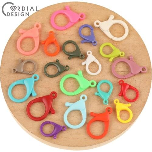Cordial Design 20pcs Jewelry Accessories/Lobster Clasp/Hand Made/DIY Hooks Making/Key Chain Clasps/Jewelry Findings & Components