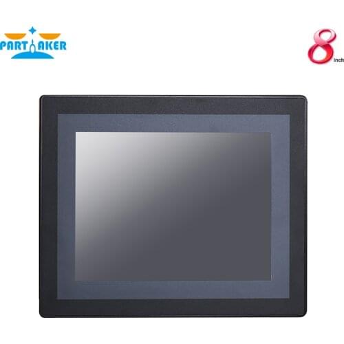 8 Inch LED IP65 Waterproof Industrial Touch Panel PC Resistive Touch Screen Intel J1900 Partaker Z18 4G RAM 64G SSD