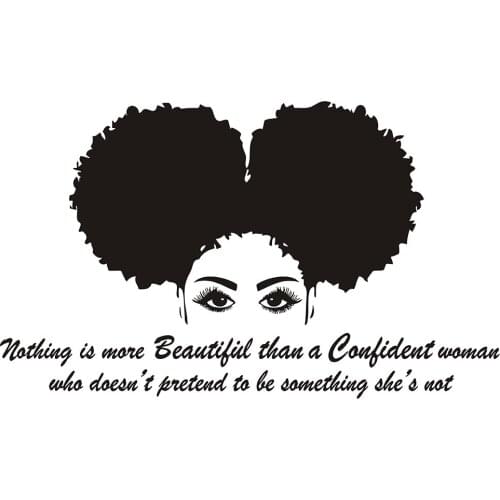 African Women Wall Decal Sticker Quotes Home Decor Living Room Bedroom Decoration Wall Art Sexy Wall Decals Vinyl Mural B543