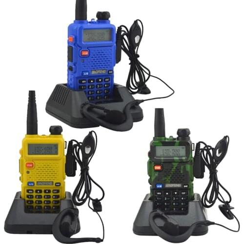 Baofeng-UV-860 Walkie Talkie рации Baofeng-8W 128Ch 136-174/400-520Mhz Keyboard Lock Dualband FM Radio With Earphones баофенг