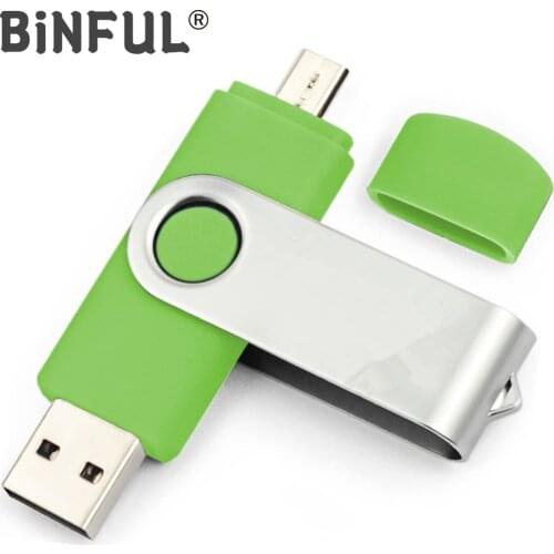 BiNFUL 360° Rotate usb flash drive 3 IN 1 micro/type-c/USB Interface pen drive USB 2.0 4GB/8G/16GB/32GB/64G/128GB/256GB pendrive