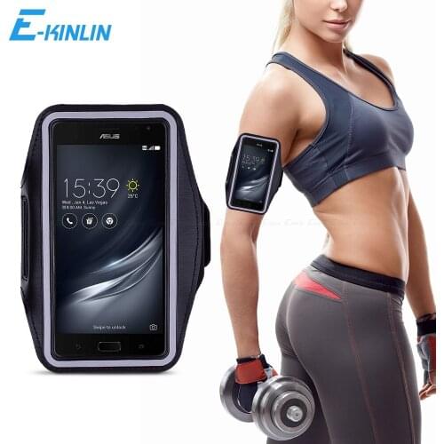 Sport Gym Running Workout Case Pouch Arm Band For Asus ZenFone AR C ZS571KL ZC451CG Gaming ROG Phone II 3 5 Belt Bag Cover