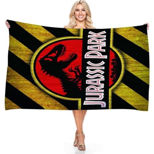 Custom Dinasour High Quality Adult Luxury Beach Towel Cartoon Quick Dry Towels For Swimming Shower Beach Towels Dropship