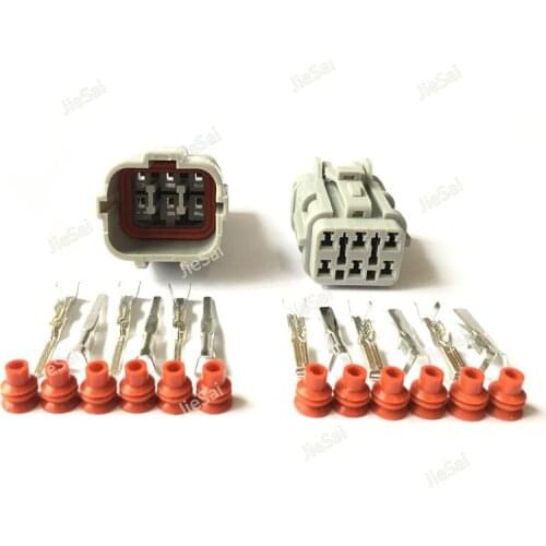 Female Male 6 Pin 7123-7464-40 7222-7464-40 Automotive Connector Auto Light Lamp Socket Connector Tail Light Plug