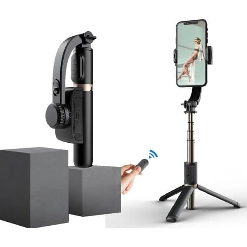 Hot sell Gimbal Stabilizer tripod With Bluetooth Remote for Phone Automatic balance selfie stick For Smartphone for Gopro Camera