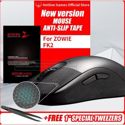 Hotline Games Mouse Anti-Slip Tape for ZOWIE FK2 Mouse Sweat Resistant Pads Mouse Side Anti-Slip Stickers Mouse Skates