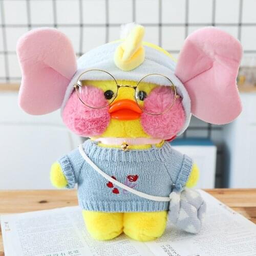 25cm Dumbo Totoro Lalafanfan Cafe Mimi Yellow Blue Duck Plush Toy Stuffed Animal Toys For Fans Valentine Gift