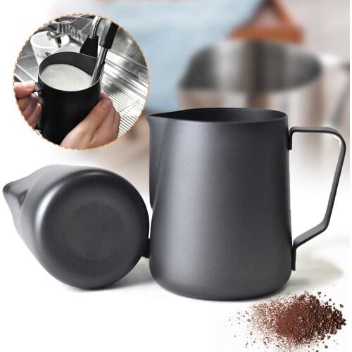Non-stick Stainless Steel Milk Coffee Pitcher Barista Milk Craft Cappuccino Cream Pitcher Handheld Coffee Creamer Milk Frothing