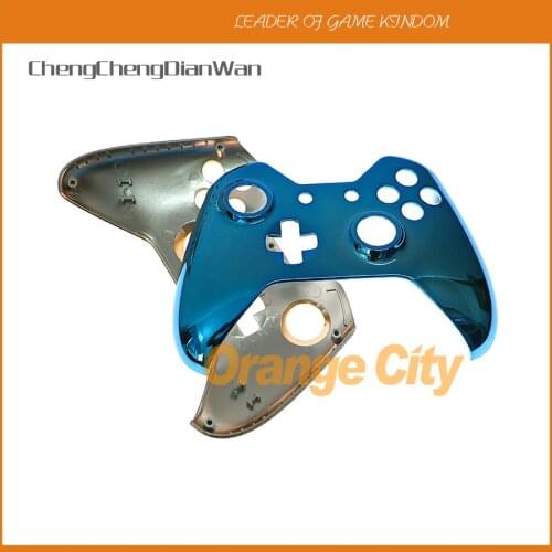 ChengChengDianWan Plated chrome Colors Solid Front Top Up Shell Case Faceplate for Xbox One XBOXONE Controller Housing Cover