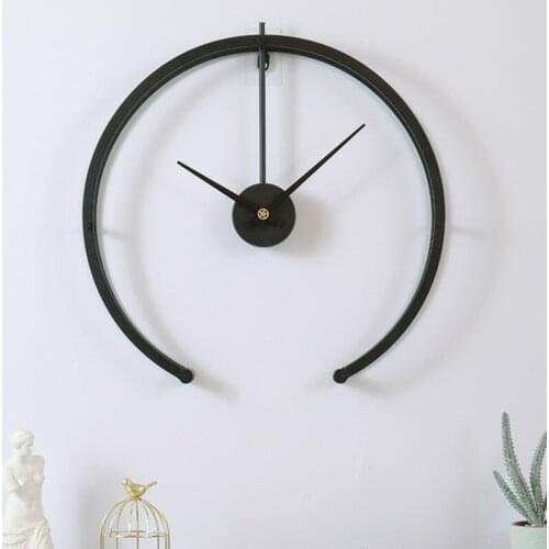 Metal Lron Large Wall Clock Modern Design Clocks For Home Decor Office European Style Hanging Wall Watch Clock Silent Home Decor