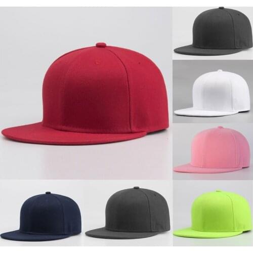 Fashion Men Women Sunscreen Solid Color Hip-Hop Dance Adjustable Snapback Sport Casual Baseball Cap