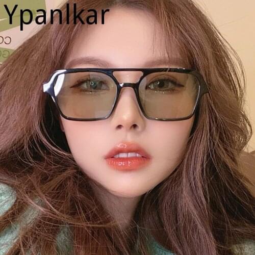 New Fashion Womens Gradient Pink Double Beam Sunglasses Casual Sunglasses Driver Sunglasses