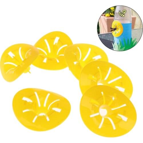 Gadgets Tools 10Pcs Plastic Bottle Wasp Trap Fly Flies Insect Bug Catcher Trap Outdoor Bee Harvester Beekeeping Wasp Trap Funnel
