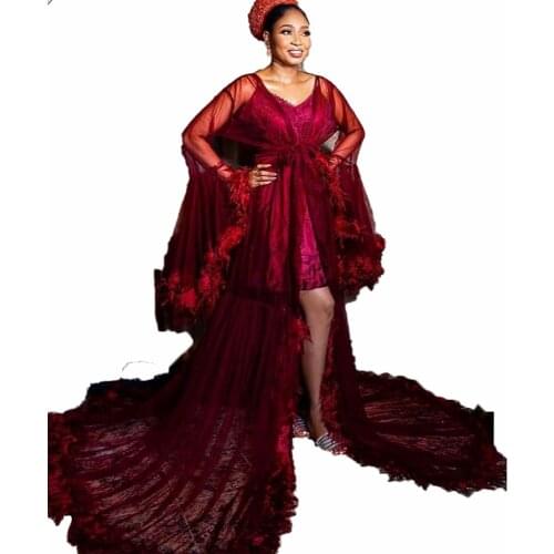 Maternity Prom Dresses Custom Made Photoshoot or Babyshower Maternity Dress Long Sleeves Sexy High Split Ruffle Prom Party Dress