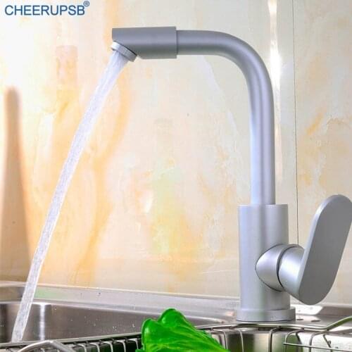 Torneiras De Pia Para Cozinha Rose Gold Kitchen Sink Faucet Space Aluminum Rotatable Mixer Tap Hot Cold Filtered Water Faucets
