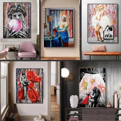Street Graffiti Creation Modern Painting Poster Printmaking HD Pictures Printed on Canvas for Room Home Decor Wall Art