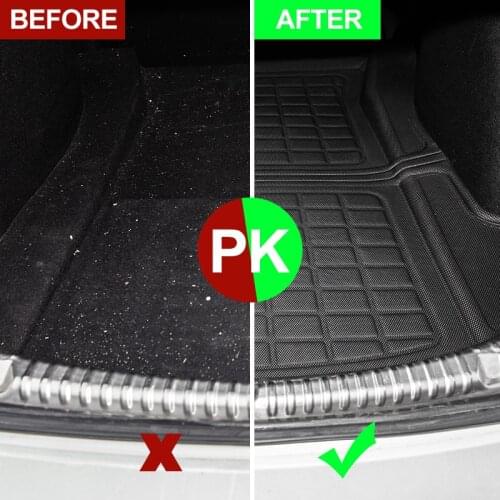 Vxvb New For Tesla Model 3 2021 Accessories Car Trunk Model Three Mat Rear Cargo Tray Trunk Waterproof Protective Pads Accessory