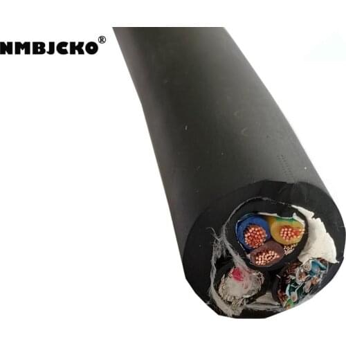 High quality NMBJCKO Series 3 channel professional power & signal hybrid cable with cat6.0 OFC oxygen-free copper Braided shield